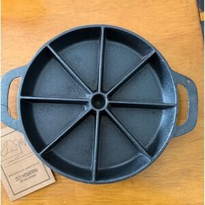 Old Mountain Cast Iron Cornbread Wedge Pan 8 Slot Preseasoned 9" Baking Pan NEW